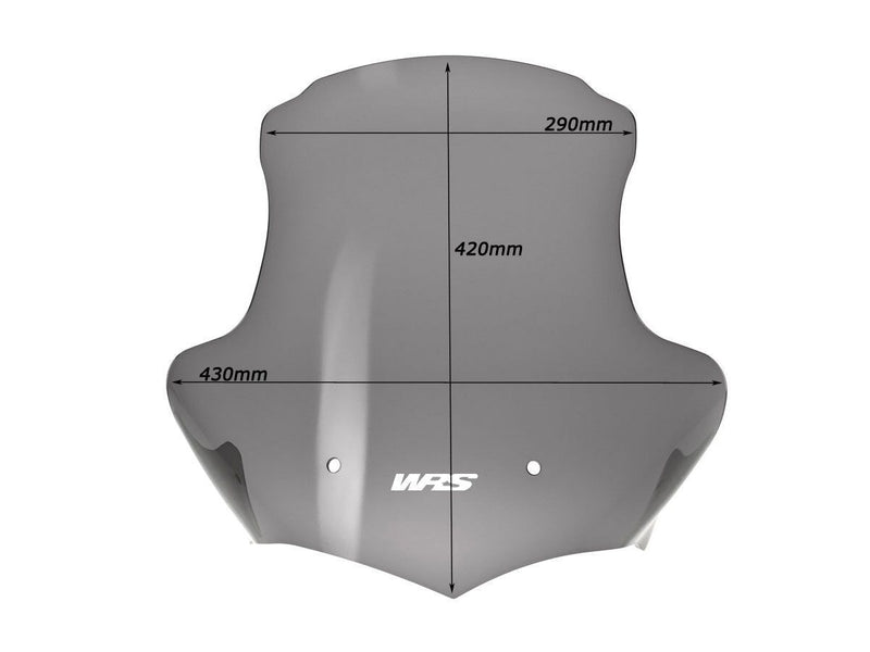 WRS Windscreen - Smoke, Naked Bike - BM015F