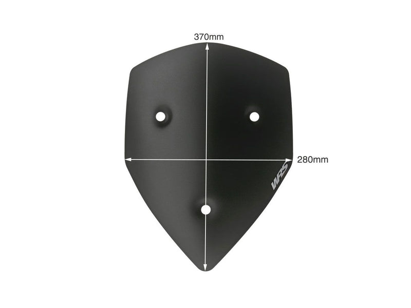 WRS Windscreen - Black, Matte, Dual Purpose - DU002NO