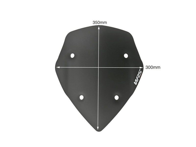 WRS Windscreen - Black, Matte, Dual Purpose - DU005NO