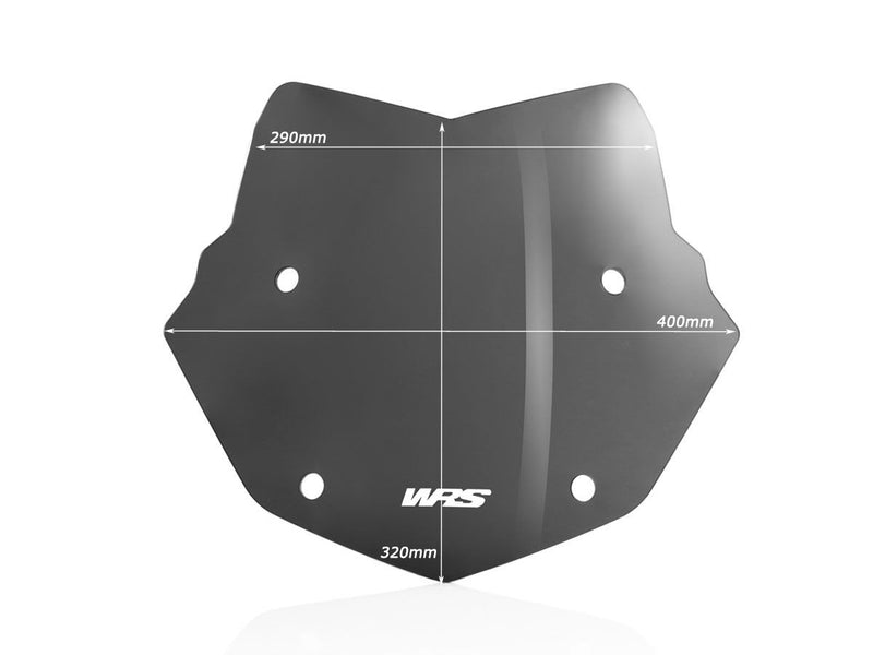 WRS Windscreen - Dark Smoke, Dual Purpose - BM026FS