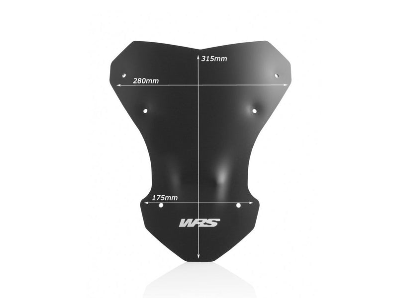 WRS Windscreen - Black, Matte, Dual Purpose - HO006NO