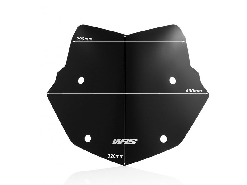 WRS Windscreen - Black, Matte, Dual Purpose - BM026NO