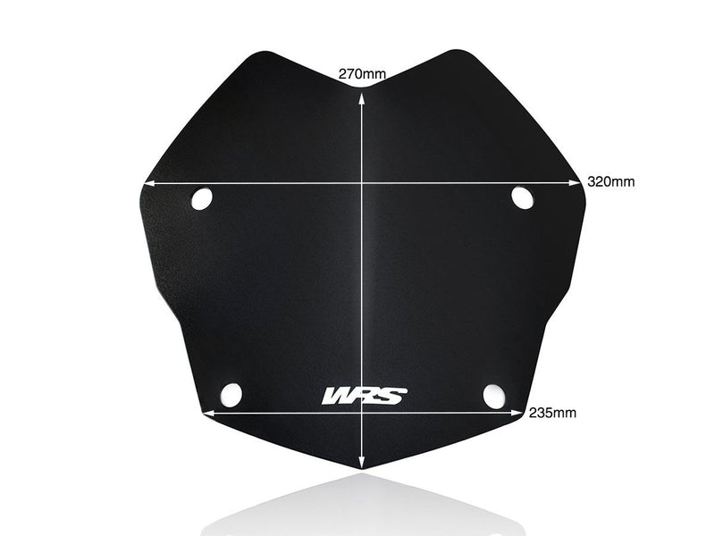 WRS Windscreen - Black, Matte, Dual Purpose - BM045NO