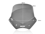 WRS Windscreen - Dark Smoke, Naked Bike - BM046FS