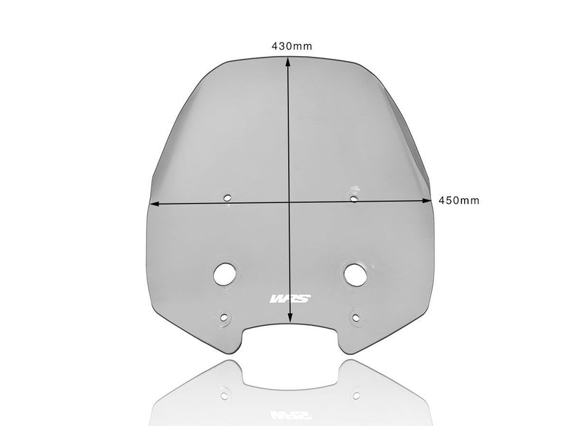 WRS Windscreen - Smoke, Dual Purpose - KA007F