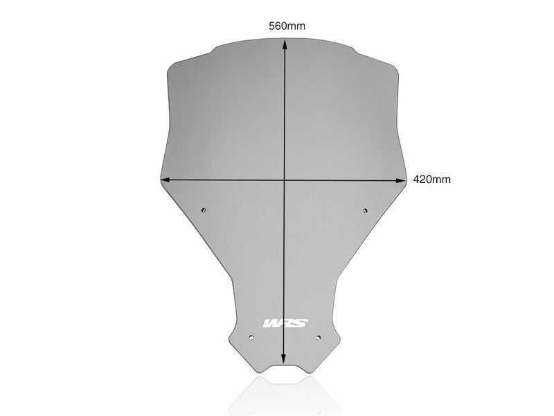 WRS Windscreen - Dark Smoke, Dual Purpose - HO028F
