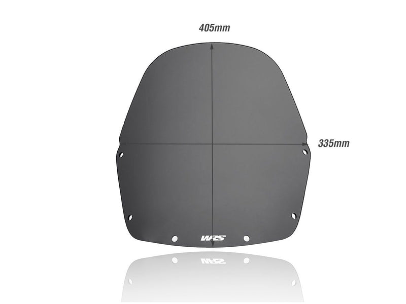 WRS Windscreen - Dark Smoke, Dual Purpose - HO037FS