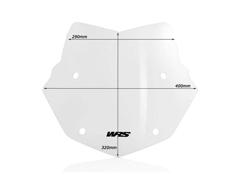 WRS Windscreen - Smoke - BM033F-LED
