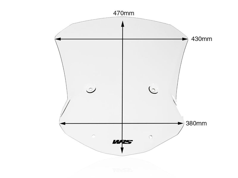 WRS Windscreen - Clear, Sporttourer - BM063T