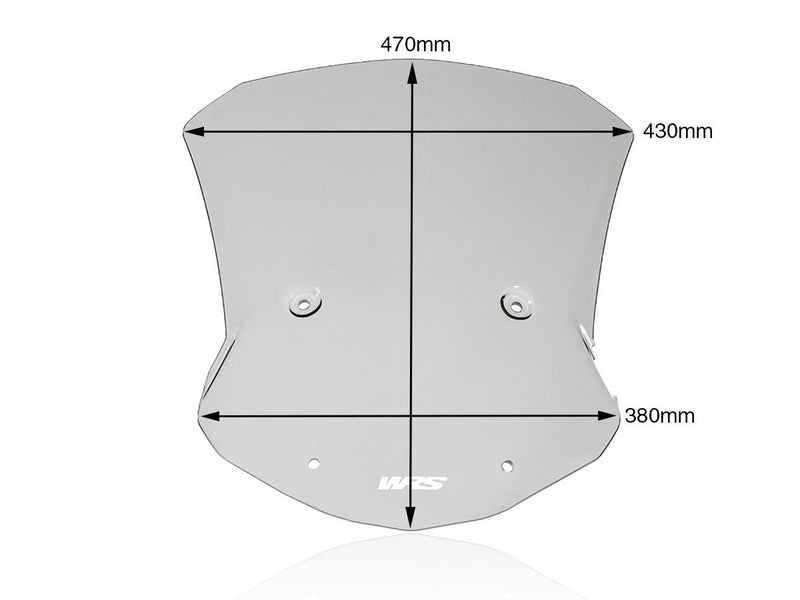 WRS Windscreen - Smoke, Sporttourer - BM063F