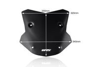 WRS Windscreen - Black, Matte, Sporttourer - BM065NO