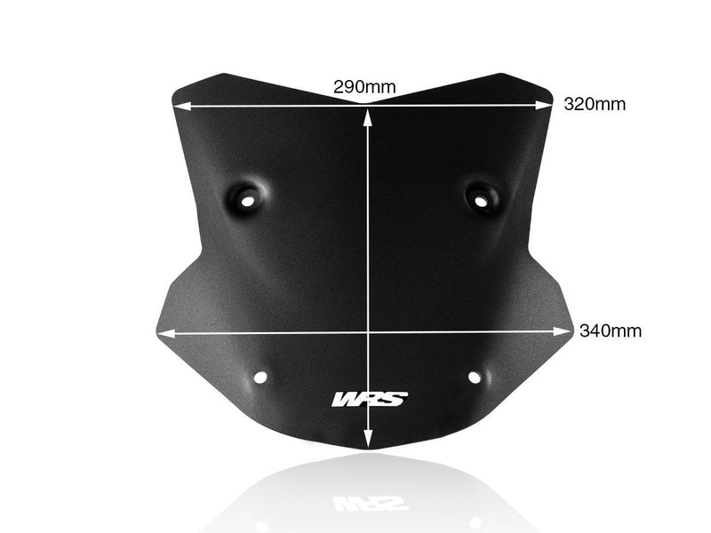 WRS Windscreen - Black, Matte, Sporttourer - BM065NO