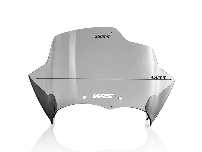 WRS Windscreen - Dark Smoke, Dual Purpose - BM022FS