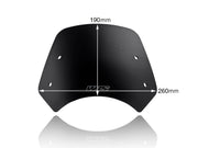 WRS Windscreen - Black, Matte, Naked Bike - BE006NO