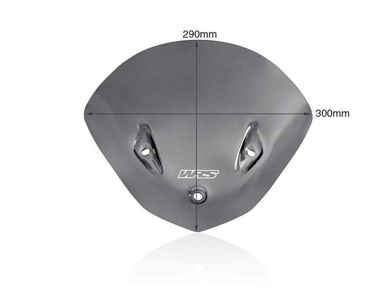 WRS Windscreen - Dark Smoke, Naked Bike - BM068FS