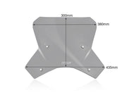 WRS Windscreen - Smoke, Dual Purpose - KT009F