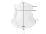 WRS Windscreen - Clear, Dual Purpose - TR002T