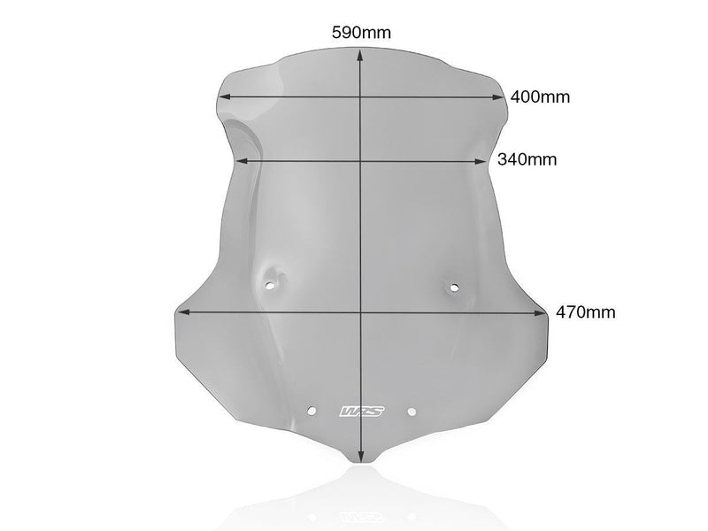 WRS Windscreen - Smoke, Dual Purpose - TR002F