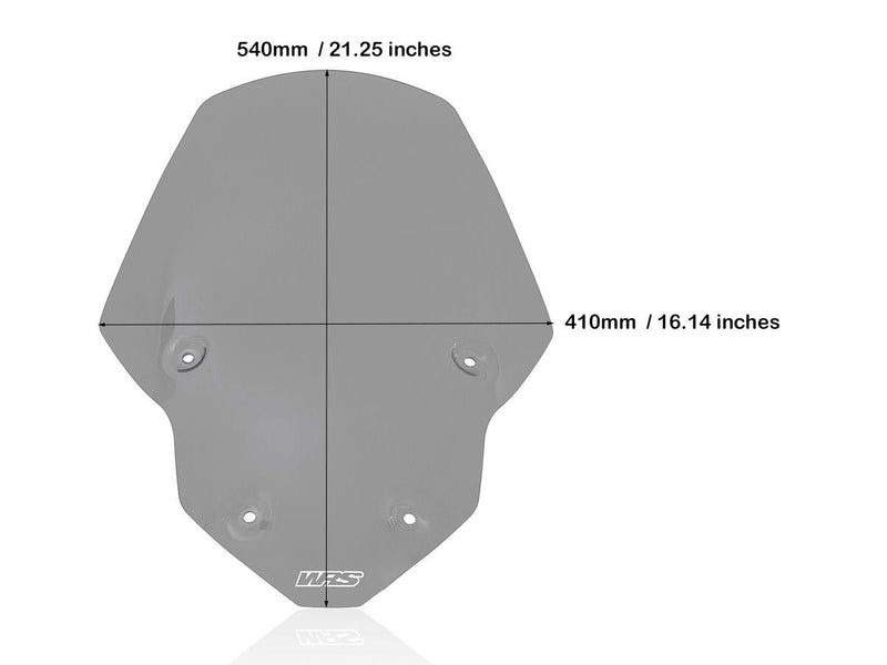 WRS Windscreen - Smoke, Dual Purpose - TR003F