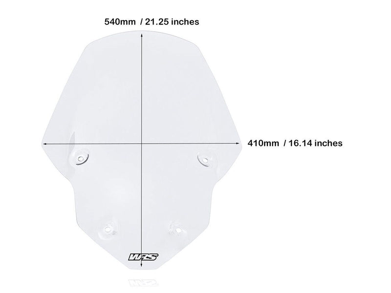WRS Windscreen - Clear, Dual Purpose - TR003T