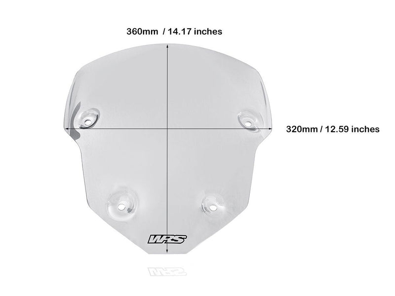 WRS Windscreen - Clear, Dual Purpose - TR004T