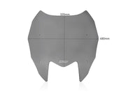 WRS Windscreen for Scooter - Dark Smoke - YA023FS