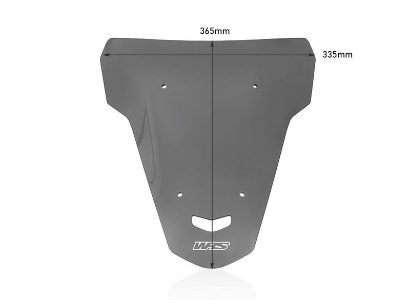 WRS Windscreen - Dark Smoke, Dual Purpose - YA028FS