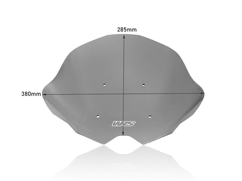 WRS Windscreen - Dark Smoke, Naked Bike - KT011FS