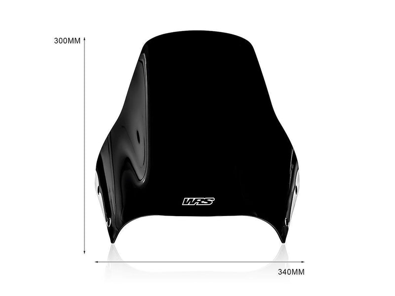 WRS Windscreen - Black, Gloss, Enduro - DU025NL