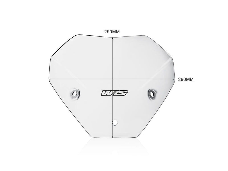 WRS Windscreen - Clear, Naked Bike - BM077T