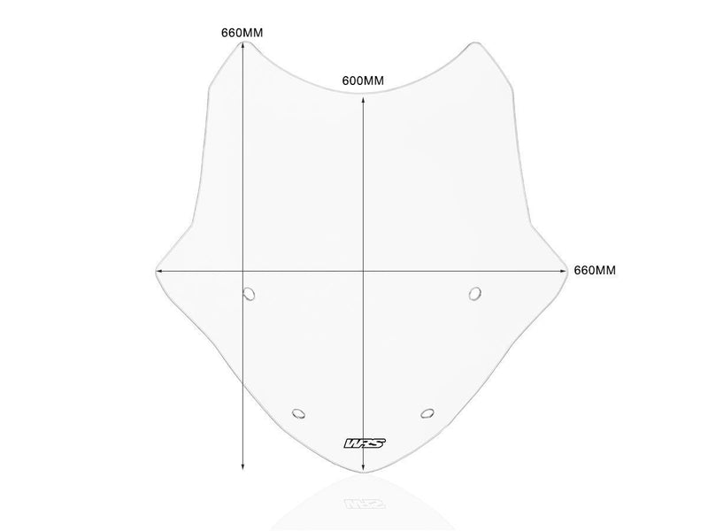 WRS Windscreen - Clear, Tourer - BM074T