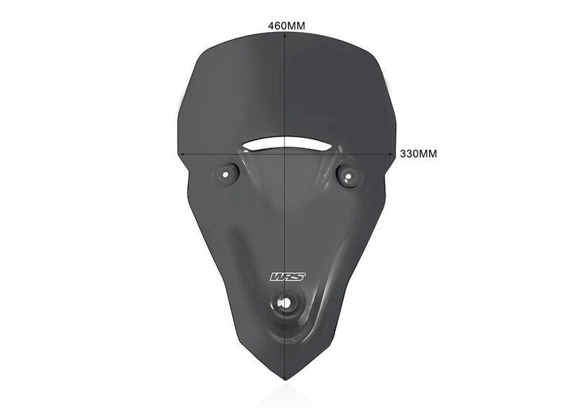 WRS Windscreen - Dark Smoke, Dual Purpose - TR009FS