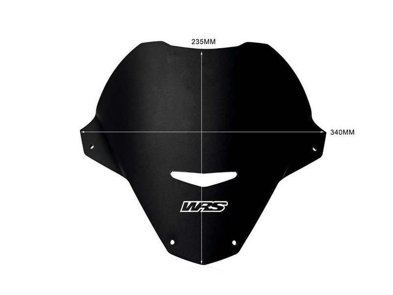 WRS Windscreen - Black, Matte, Naked Bike - AP006NO