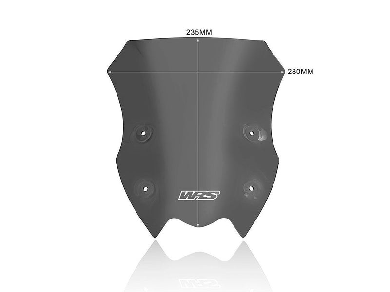 WRS Windscreen - Dark Smoke, Naked Bike - KA013FS