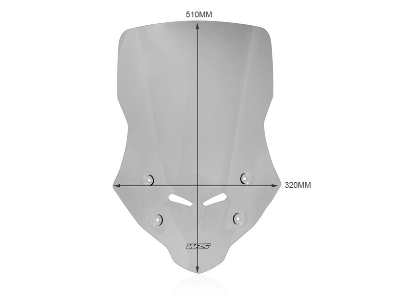 WRS Windscreen - Smoke, Naked Bike - HO058F