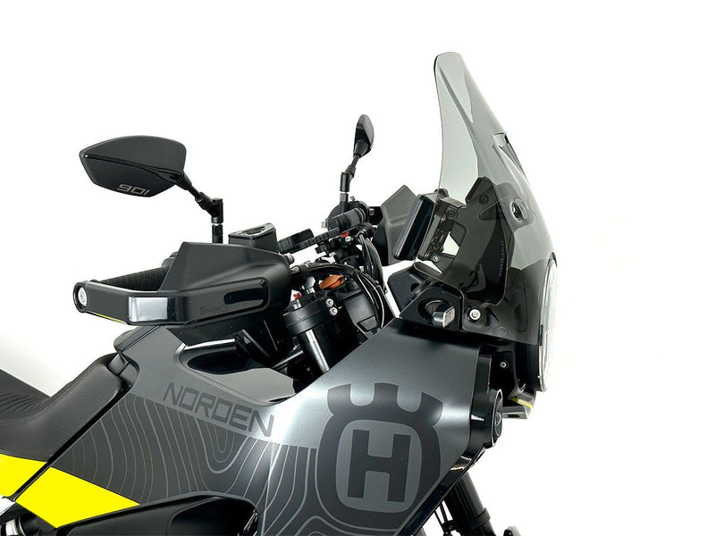 WRS Motorcycle Fairing Windscreen - Smoke, Dual Purpose - HU002F