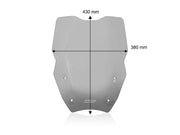WRS Windshield - Smoke, Dual Purpose - BM090F