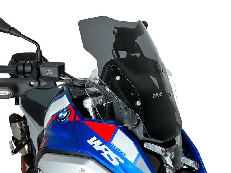 WRS Windshield - Dark Smoke, Dual Purpose - BM088FS