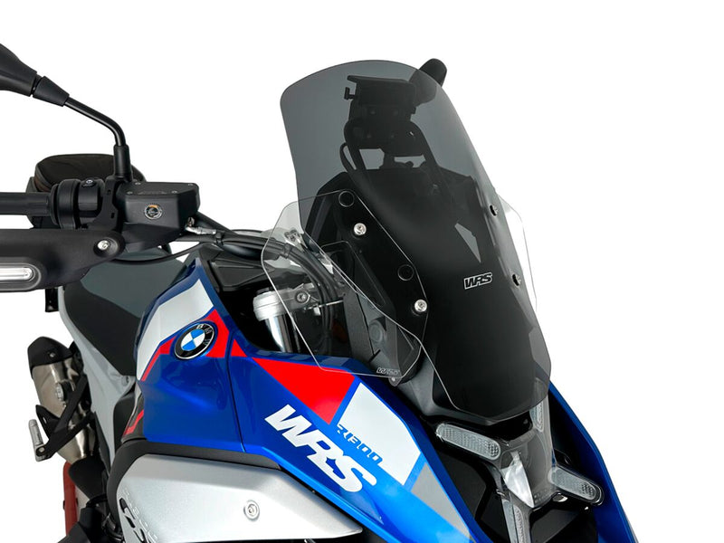 WRS Windshield - Dark Smoke, Dual Purpose - BM089FS