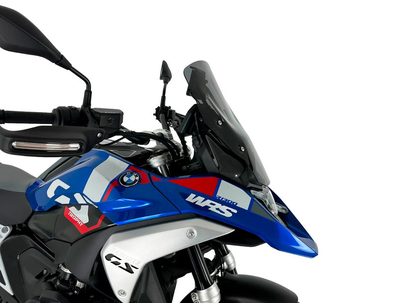 WRS Windshield - Dark Smoke, Dual Purpose - BM089FS
