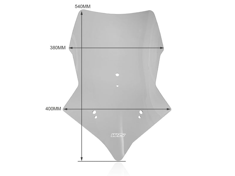 WRS Windscreen - Smoke, Naked Bike - MM001F