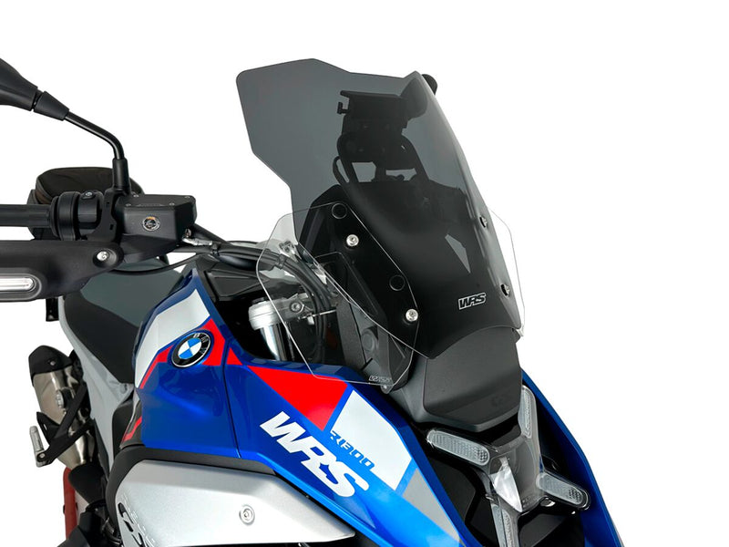 WRS Windshield - Dark Smoke, Dual Purpose - BM091FS