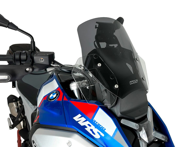 WRS Windshield - Dark Smoke, Dual Purpose - BM092FS