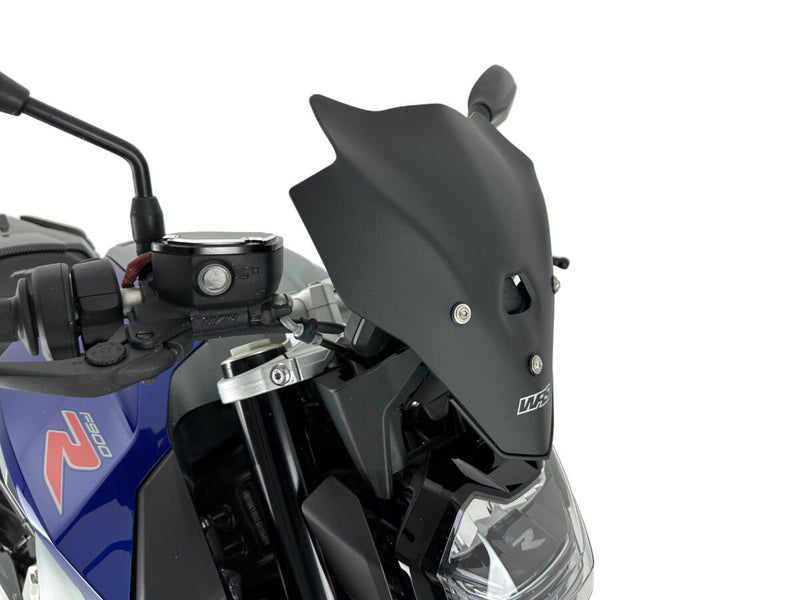 WRS Windscreen - Black, Matte, Naked Bike - BM101NO