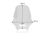 WRS Windscreen - Clear, Dual Purpose - HO076T