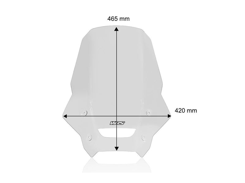 WRS Windscreen - Clear, Dual Purpose - HO076T