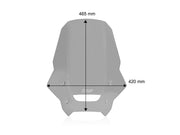 WRS Windscreen - Smoke, Dual Purpose - HO076F
