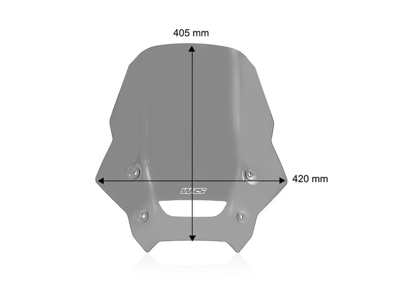 WRS Windscreen - Smoke, Dual Purpose - HO077F