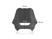 WRS Windscreen - Smoke, Dual Purpose - HO078FS
