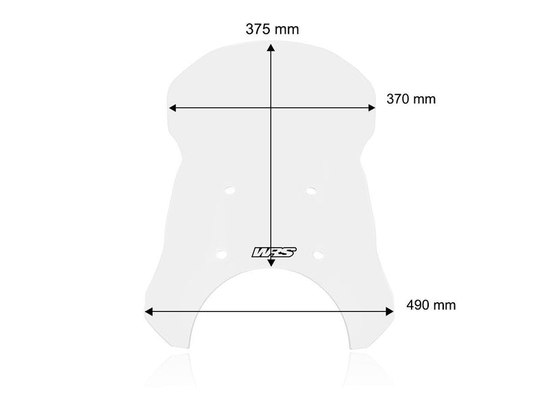 WRS Windscreen - Clear, Dual Purpose - RE001T